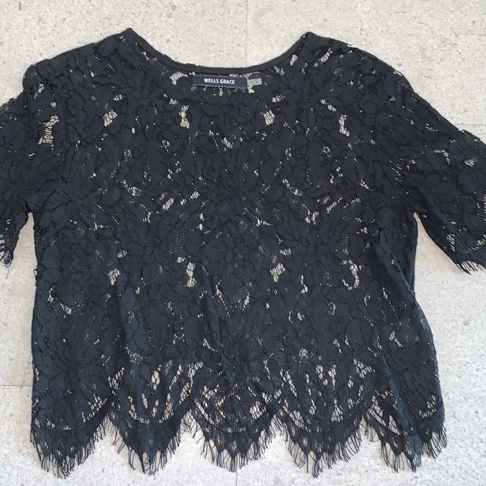 Wells grace lace shirt